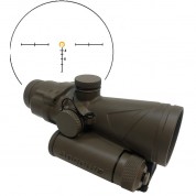 Browe 4x32 Combat Optic Riflescope 5.56mm Amber Reticle Fde