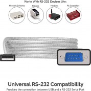 Sabrent Usb To Rs-232 Db9 Serial Adapter 6ft