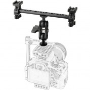 Camvate T-bar Bracket With Dual Ball Head & Cold Shoe Mounts