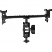 Camvate T-bar Bracket With Dual Ball Head & Cold Shoe Mounts