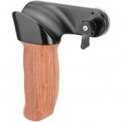 Camvate Wooden Hand Grip Arri Rosette M6 Thread Left