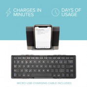 Compact Folding Bluetooth Keyboard With Case - Plugable