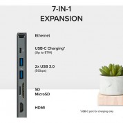 Plugable Usb-c 7-in-1 Docking Station Ethernet