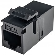 Simply45 Cat 5e Unshielded Keystone Coupler Black