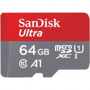 Sandisk 64gb Ultra Uhs-i Microsdxc Card With Adapter