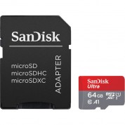 Sandisk 64gb Ultra Uhs-i Microsdxc Card With Adapter