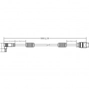 Xenarc Hdmi Type-a To Right-angle Barrel Cable 16.4'