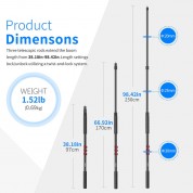 Neewer Nw-7000 Aluminum Microphone Boompole (8.1')