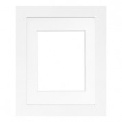 Mcs Framatic Metro Frame 11x14 Glass 8x10 Mat White