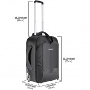 Neewer 2-in-1 Camera Backpack Luggage Trolley Case