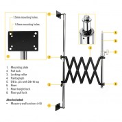 Wall Mount Scissor Boom Impact