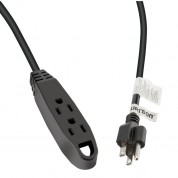 Watson 3-outlet Power Extension Cord 15ft Black