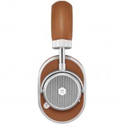 Mw65 Wireless Noise-canceling Headphones Silver & Brown