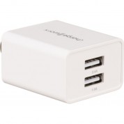 Chargeworx Dual Usb Wall Charger White