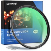 Neewer Black Diffusion Filter 77mm Grade 1/4 Cinematic Effect