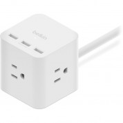 Belkin 3-outlet Power Cube White - Compact Charging Solution