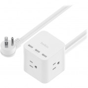 Belkin 3-outlet Power Cube White - Compact Charging Solution