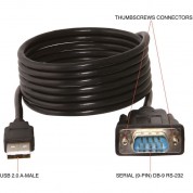 Sabrent Usb To Rs-232 Db9 Serial Adapter Cable (ftdi)