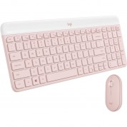 Logitech Mk470 Slim Wireless Keyboard Mouse Combo Rose