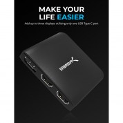 Usb-c To Dual Hdmi Displayport Adapter - Sabrent