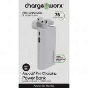 Chargeworx 10,000mah Airpods Pro Power Bank White