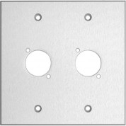 Custom Shop Wp2x2-ca 2-gang Wall Plate Clear Anodized Aluminum