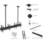 Mount-it! Quad-screen Ceiling Mount For Multiple Displays