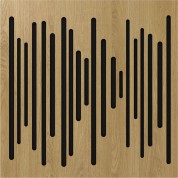 Vicoustic Vicpattern Ultra Wavewood Acoustic Panel Natural Oak