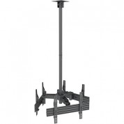 Mount-it! Three-screen Single-pole Ceiling Mount Heavy-duty