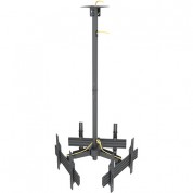 Mount-it! Three-screen Single-pole Ceiling Mount Heavy-duty