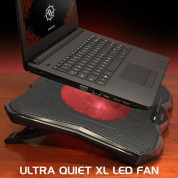 Cryogen 5 Laptop Cooling Stand With Red Led