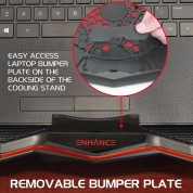 Cryogen 5 Laptop Cooling Stand With Red Led