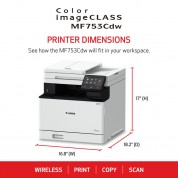 Canon Mf753cdw Wireless Color Laser Printer