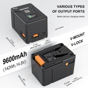 Zgcine V160 142wh V-mount Battery 9600mah