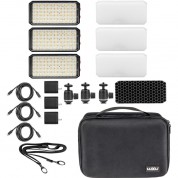 Luxli Fiddle Rgb Led Light Panel Kit With Accessories