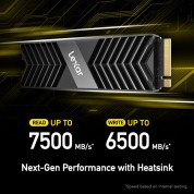 Lexar 1tb Nm800 Pro Pcie 4.0 Nvme M.2 Ssd Heatsink