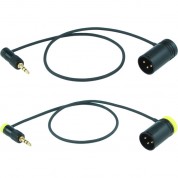 Right-angle 3.5mm Trs To Low-profile Xlr Male Cables For Sony Urx-p41d