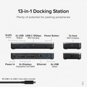 Plugable Usb-c Hub With Dual Hdmi, 3.2 Gen 2 Adapter