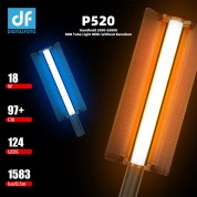 P520 Pro Rgb Led Tube Light With Barndoors Kit