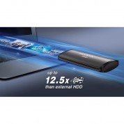 Adata Se760 2tb Usb-c 3.2 Gen 2 External Ssd Black