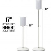 Sanus Floor Stand For Sonos Era 100 Speaker - White