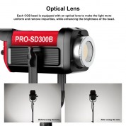 Gvm Pro Sd300b Bi-color Led Monolight 300w