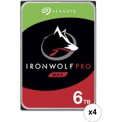 Seagate 6tb Ironwolf Pro 7200 Rpm Nas Hdd 4-pack