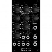 Erica Synths Black Output V2 Mixer Stereo Panner Eurorack