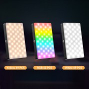 Apexel Fl07 Rgb Led Light Panel Vlogging Kit