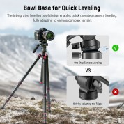 Neewer Gm27 Tripod Fluid Head With Leveling Base