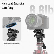 Neewer Gm27 Tripod Fluid Head With Leveling Base