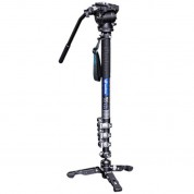 Leofoto Mv-324c Carbon Fiber Monopod Bv-10 Video Head