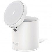 Anker 623 Maggo 2-in-1 Magnetic Wireless Charger White