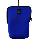 Dot Line Neoprene Lens Pouch Blue Medium